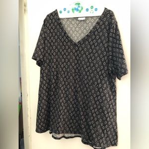 Lularoe XL Top Good Condition Black and Gray